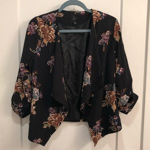Floral Fall Blazer - S